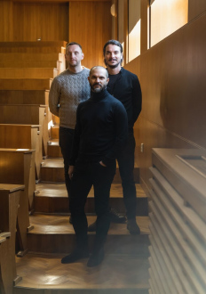 GRUP architects/zľava: František Duba, Eduard Jančík, Balázs Füzék